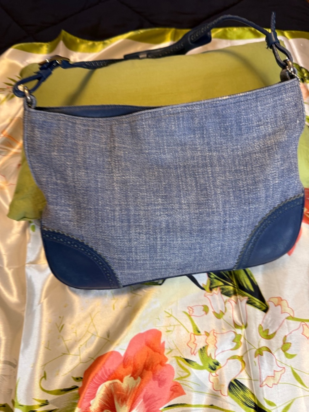 Coach Vintage Denim & Leather Shoulder Bag – Blue | Style L0K-8146